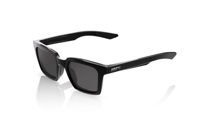 OCULOS 100% ERBA POLISHED BLACK LENTES GREY POLARIZED